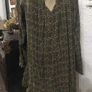 Easel‎ boho style floral tunic